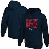 Men's Houston Texans New Era Navy School of Hard Knocks Pullover Hoodie,baseball caps,new era cap wholesale,wholesale hats